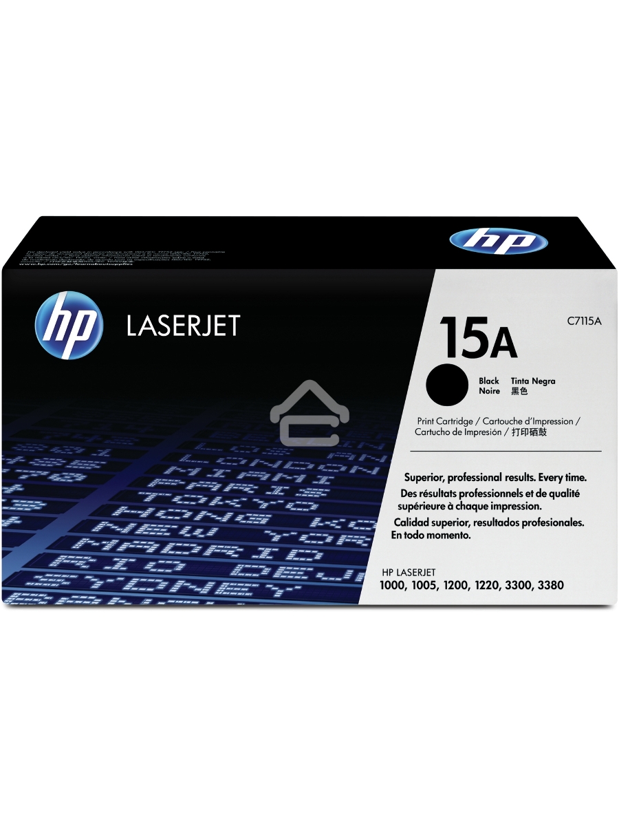 Картридж лазерный HP C7115A черный LJ 1000W/1200/1220/3300, (2500стр.)