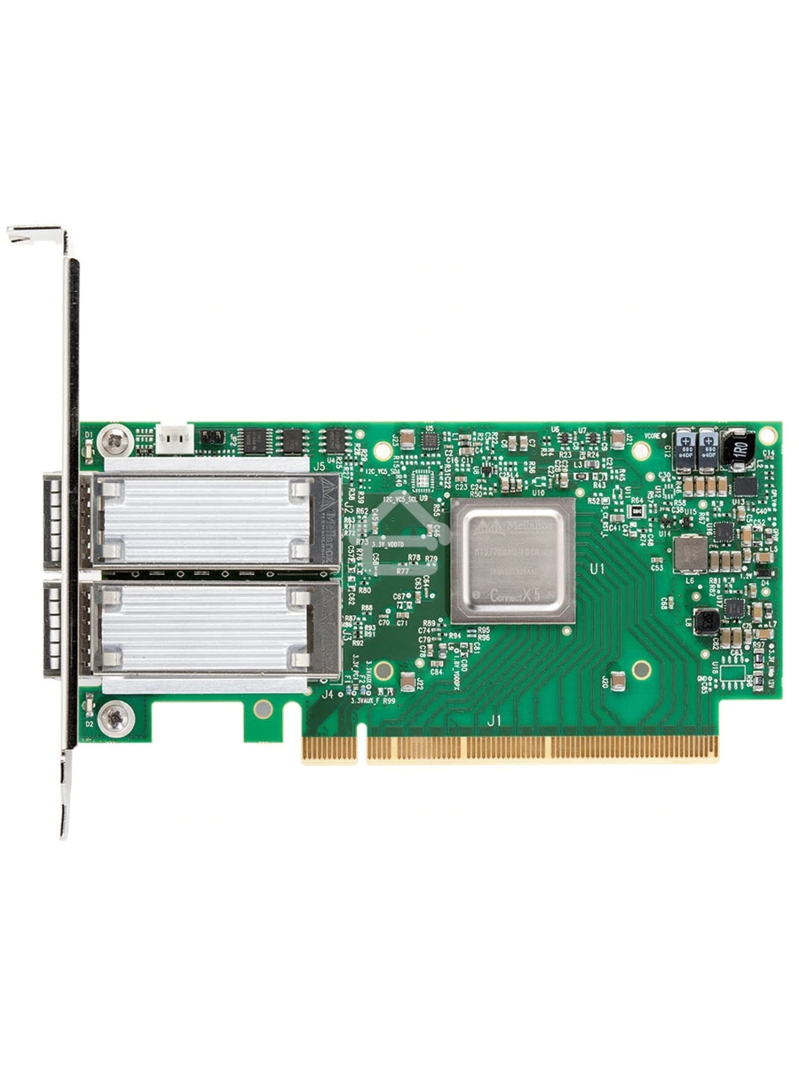 Сетевая карта MELLANOX ConnectX®-5 EN network interface card, 50GbE dual-port QSFP28, PCIe3.0 x16, tall bracket, ROHS R6