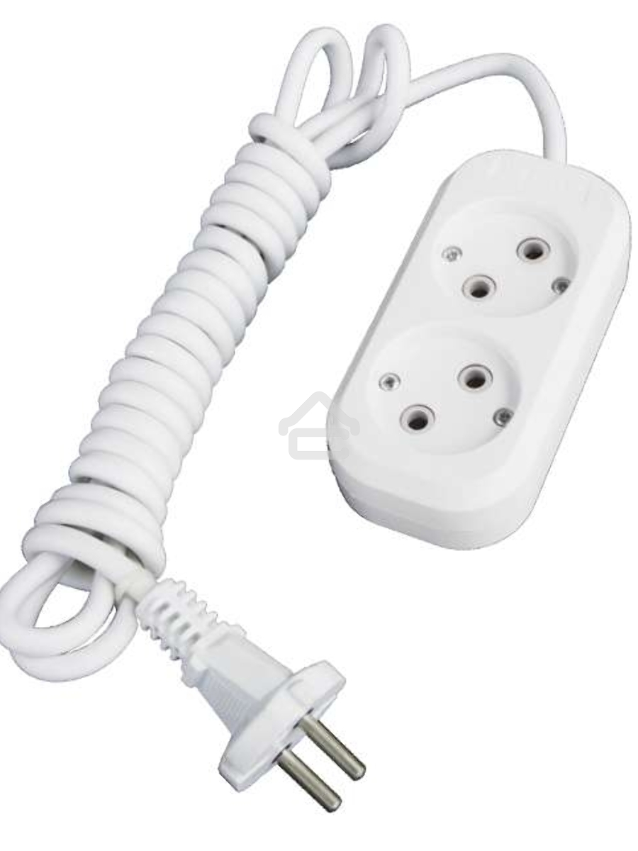 Удлинитель 2х5м без заземл. 10А IP20 Е-202 АБС-пл. ПВС 2х0.75 UNIVersal 9631961