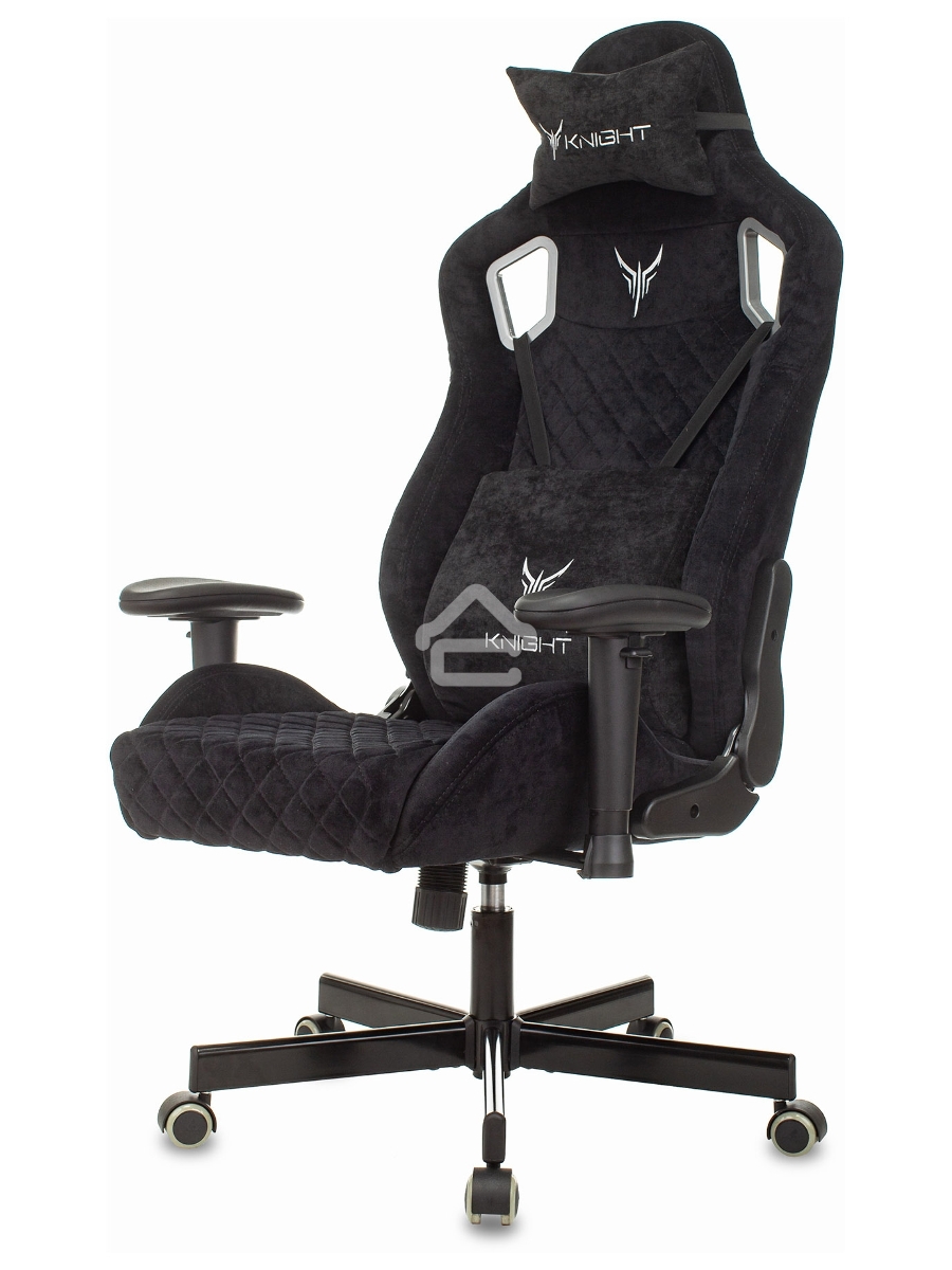 Кресло игровое Knight Outrider Light-20 черный с подголов. крестовина металл