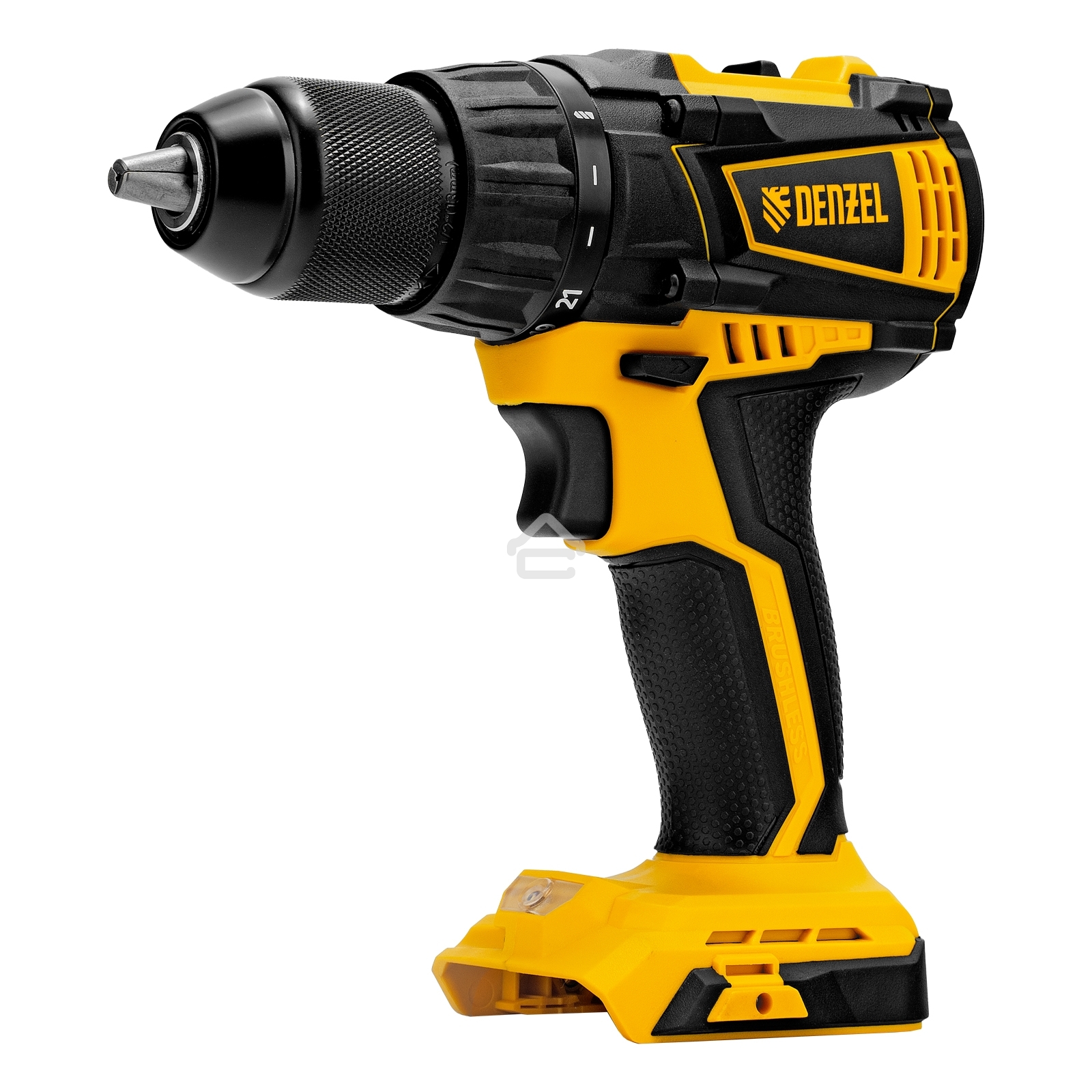 Дрель-шуруповерт Denzel BLDL-IB-18-0, Аккумуляторная, 18В, Без АКБ и ЗУ