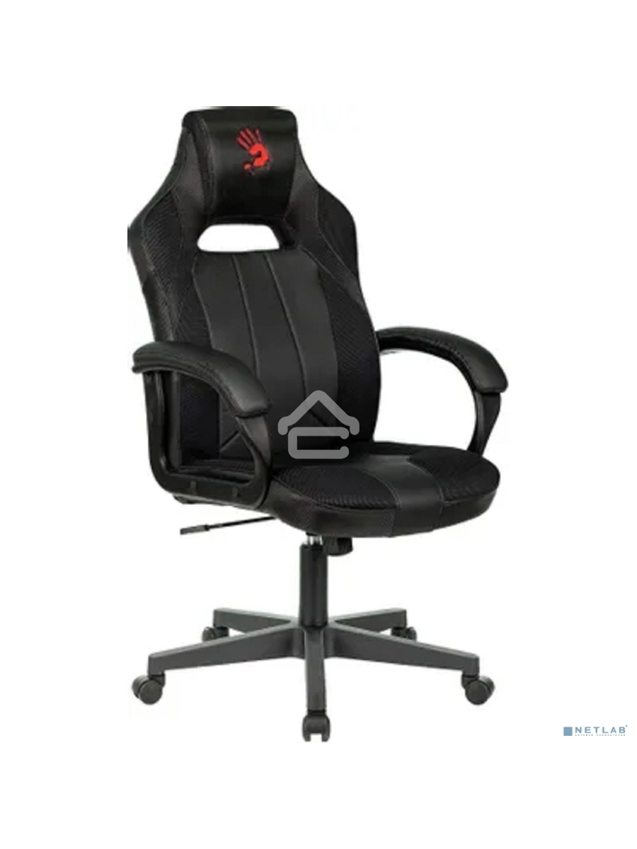 Кресло игровое A4Tech Bloody GC-200, черный, эко.кожа, крестовина пластик