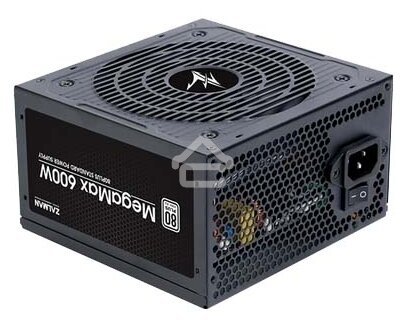 Блок питания Zalman ZM600-TXII V2 Retail, 600Вт, 80 PLUS, 120мм, черный