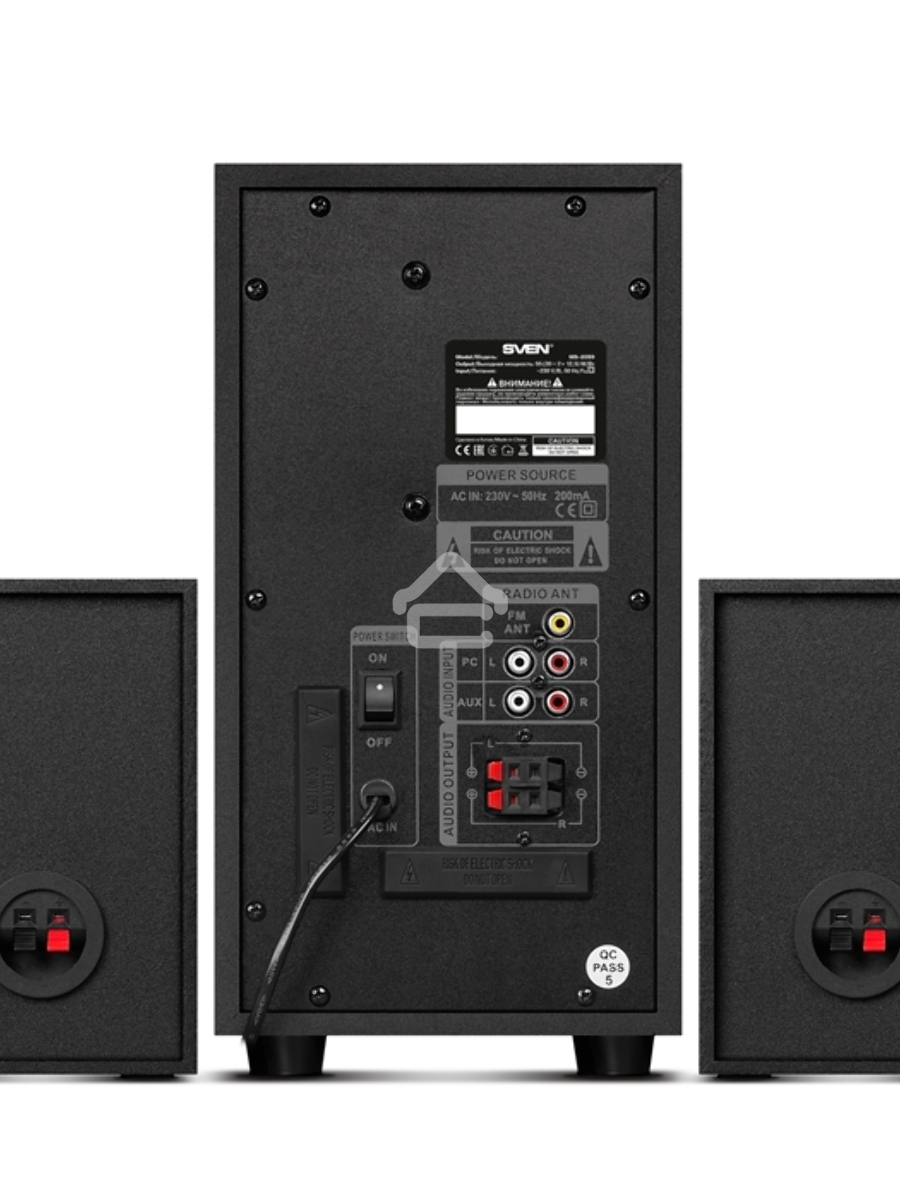 Акустическая система SVEN AC MS-2055, черный (55Вт, FM-тюнер, USB/SD, дисплей, ПДУ, Bluetooth)