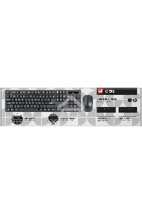 Клавиатура + мышь Defender C-915 RU  Black USB 45915 Беспроводной, полноразмерный
