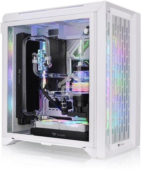 Компьютерный корпус Thermaltake CTE C700 TG ARGb белый без БП ATX 3x140мм 2xUSB 3.0 audio bott PSU