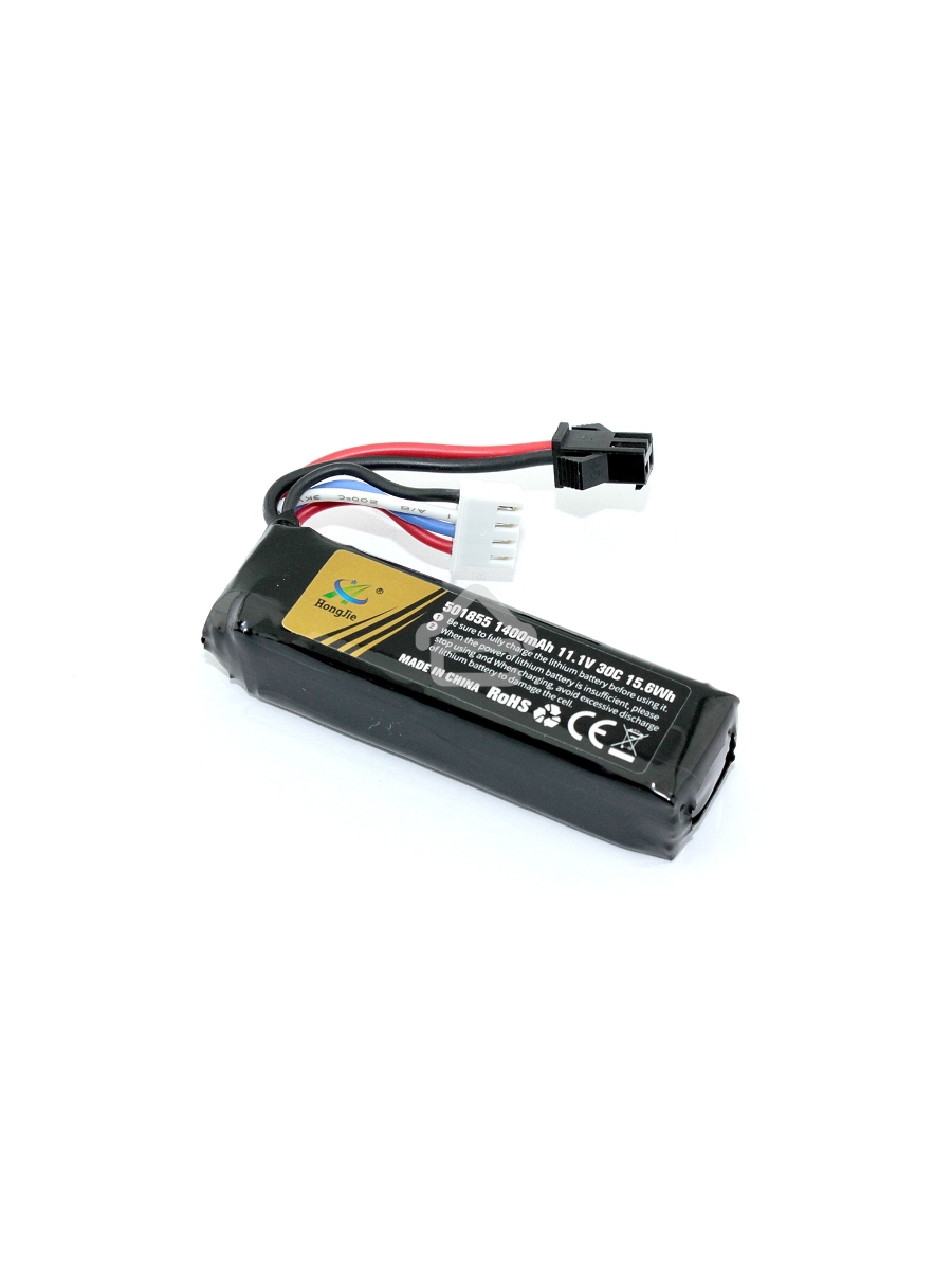 Аккумулятор Li-Pol 11.1V 401855 1400mAh разъем SM