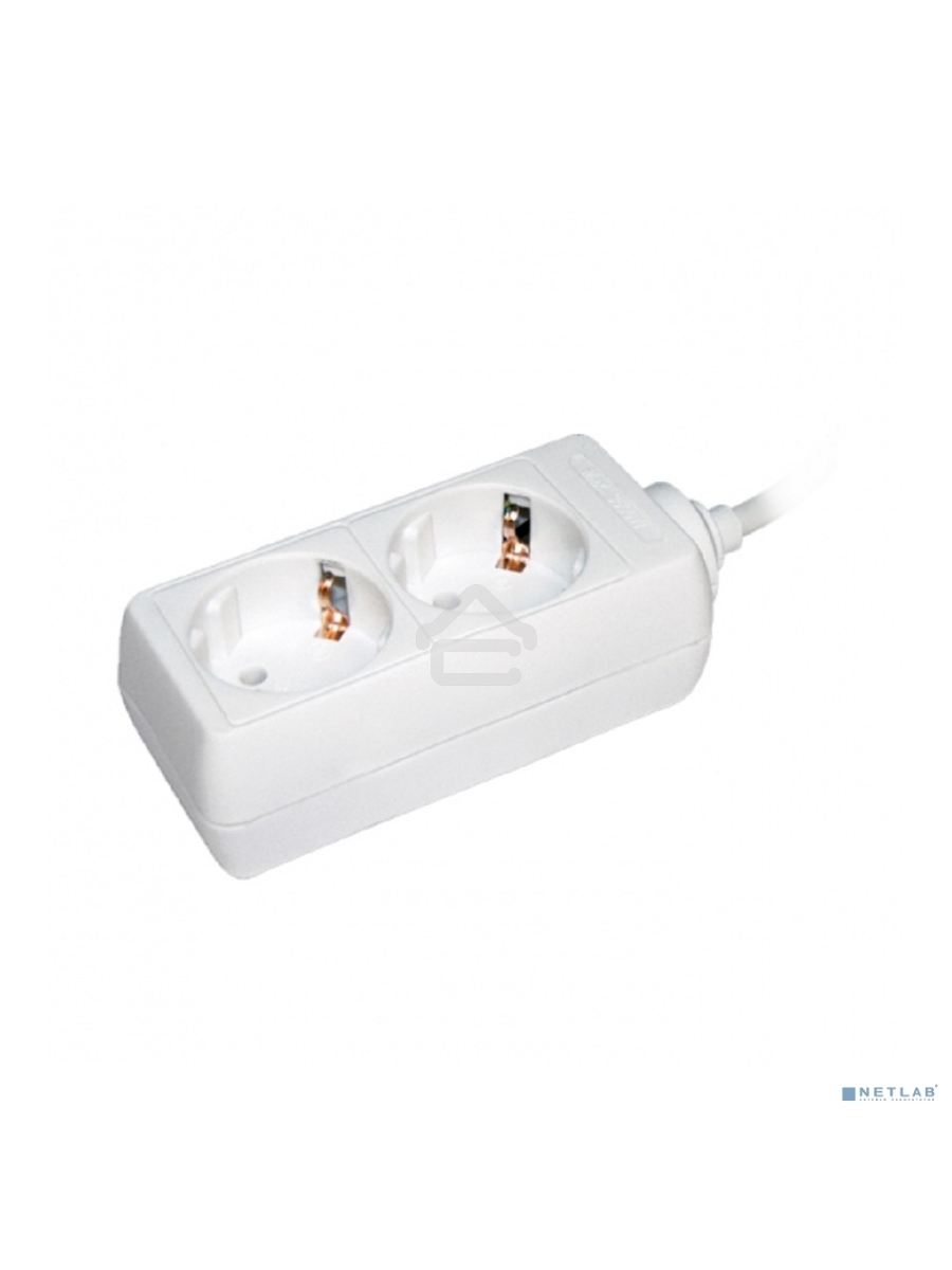 Удлинитель Iek WYP10-16-02-05-Z-N У02 2 места 2Р+РЕ/5 метров 3х1мм2 16А/250 IEK