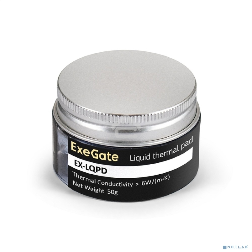 Жидкая термопрокладка ExeGate EX-LQPD (6 Вт/(м•К), 50г банка)