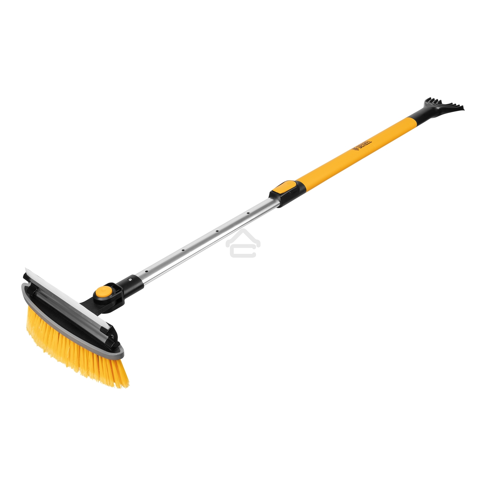 Щетка сметка со скребком Denzel телескоп, поворотная голова, водосгон 950-1320 мм