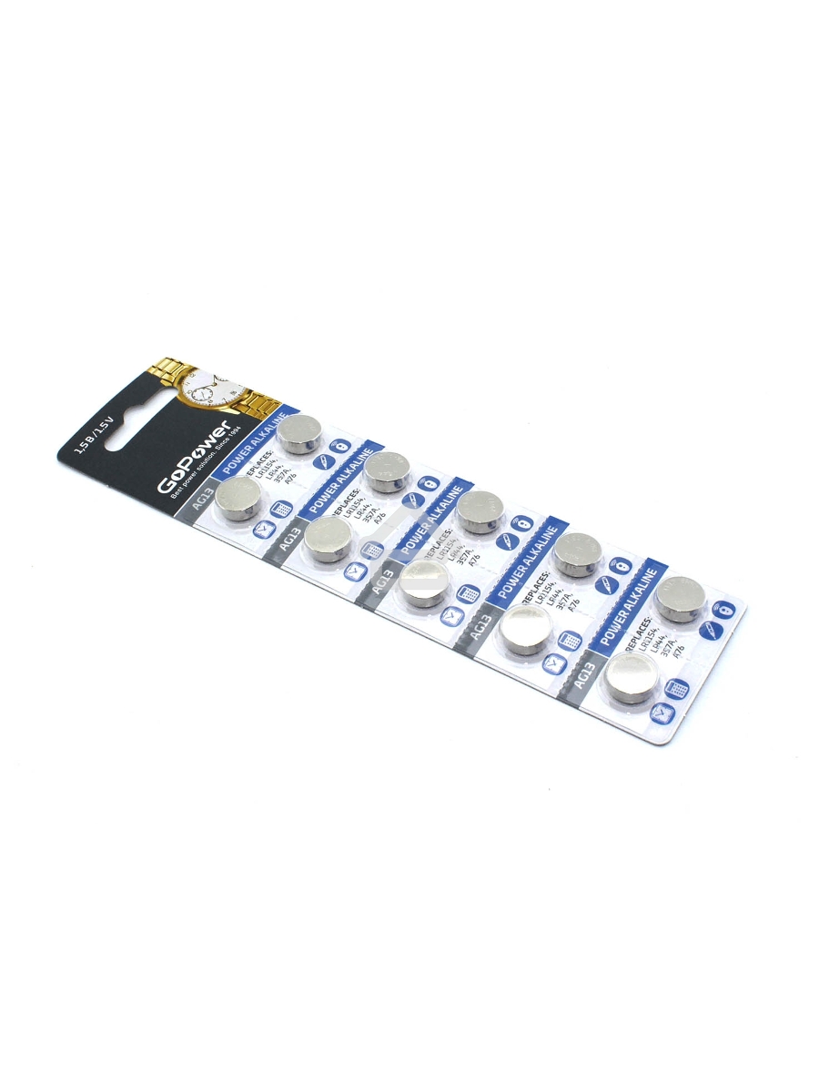 Батарейка GoPower G13 LR44 10 шт.