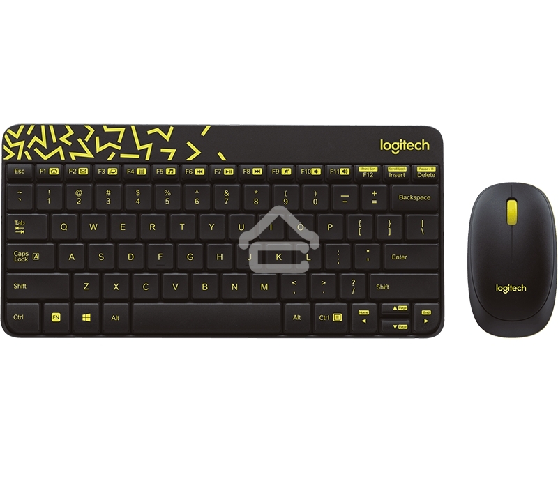 Клавиатура + мышь Logitech Wireless Desktop MK240 Nano Black Retail Combo