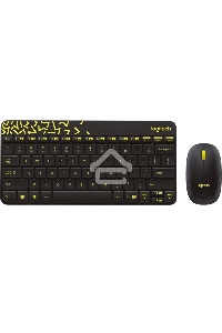 Клавиатура + мышь Logitech Wireless Desktop MK240 Nano Black Retail Combo