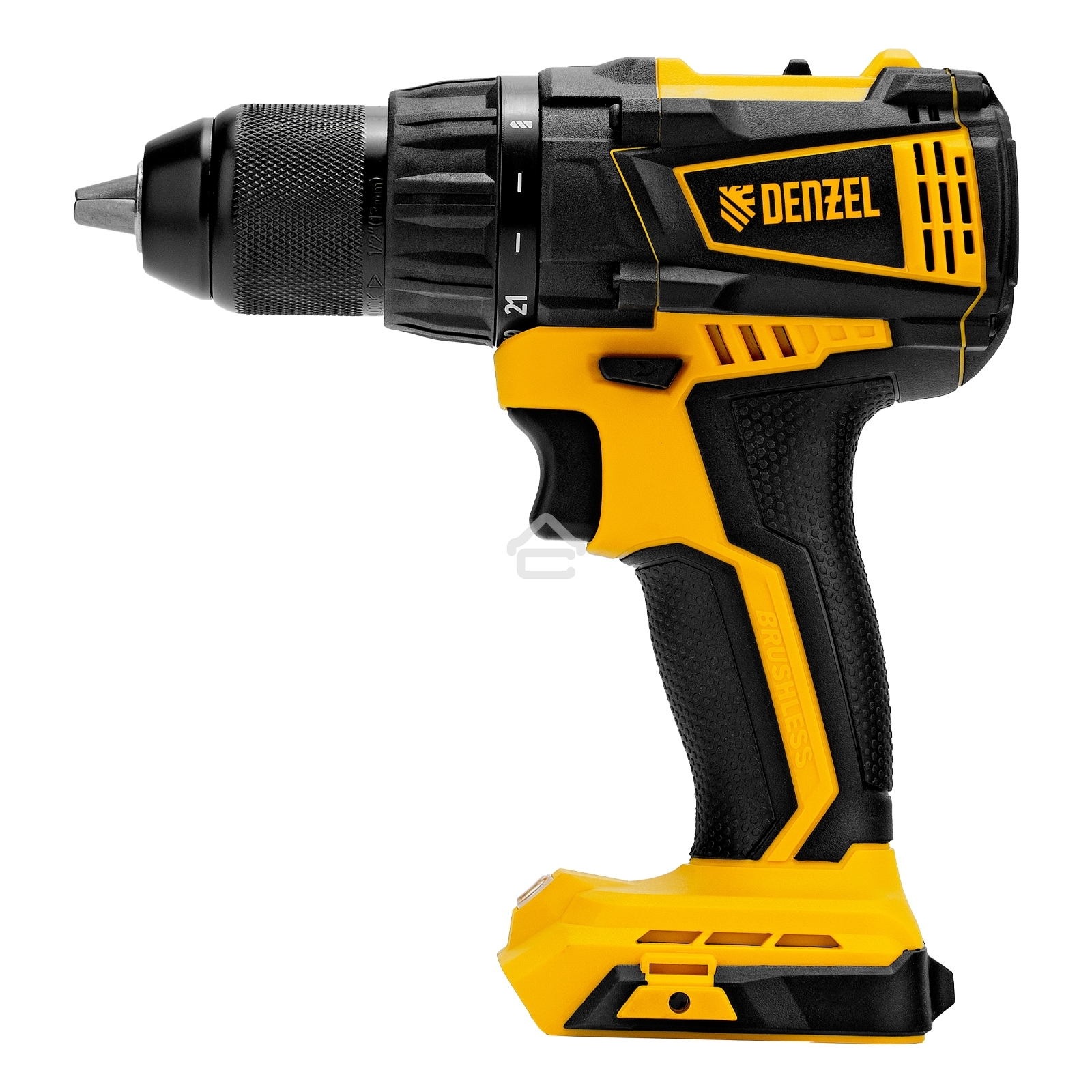 Дрель-шуруповерт Denzel BLDL-IB-18-0, Аккумуляторная, 18В, Без АКБ и ЗУ