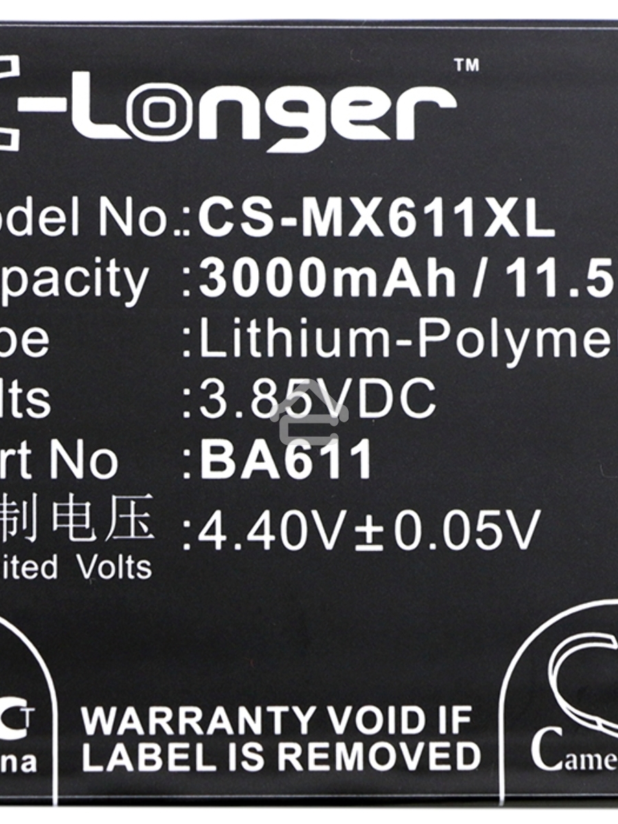 Аккумулятор CameronSinoCS-MX611XL BA611 для MeiZu M5, Meilan M53.85V / 3000mAh / 11.55Wh