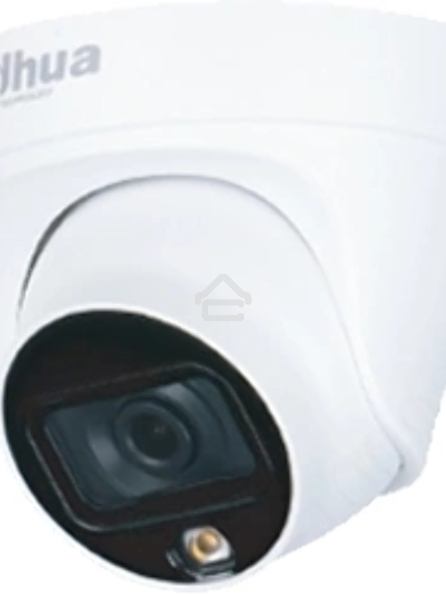 Уличная турельная IP-видеокамера FullColor DAHUA DH-IPC-HDW1239T1P-LED-0280B-S6 2Мп, 1/2.8” CMOS, объектив 2.8мм, обнаружение людей, LED 30м, IP67, металл/пластик