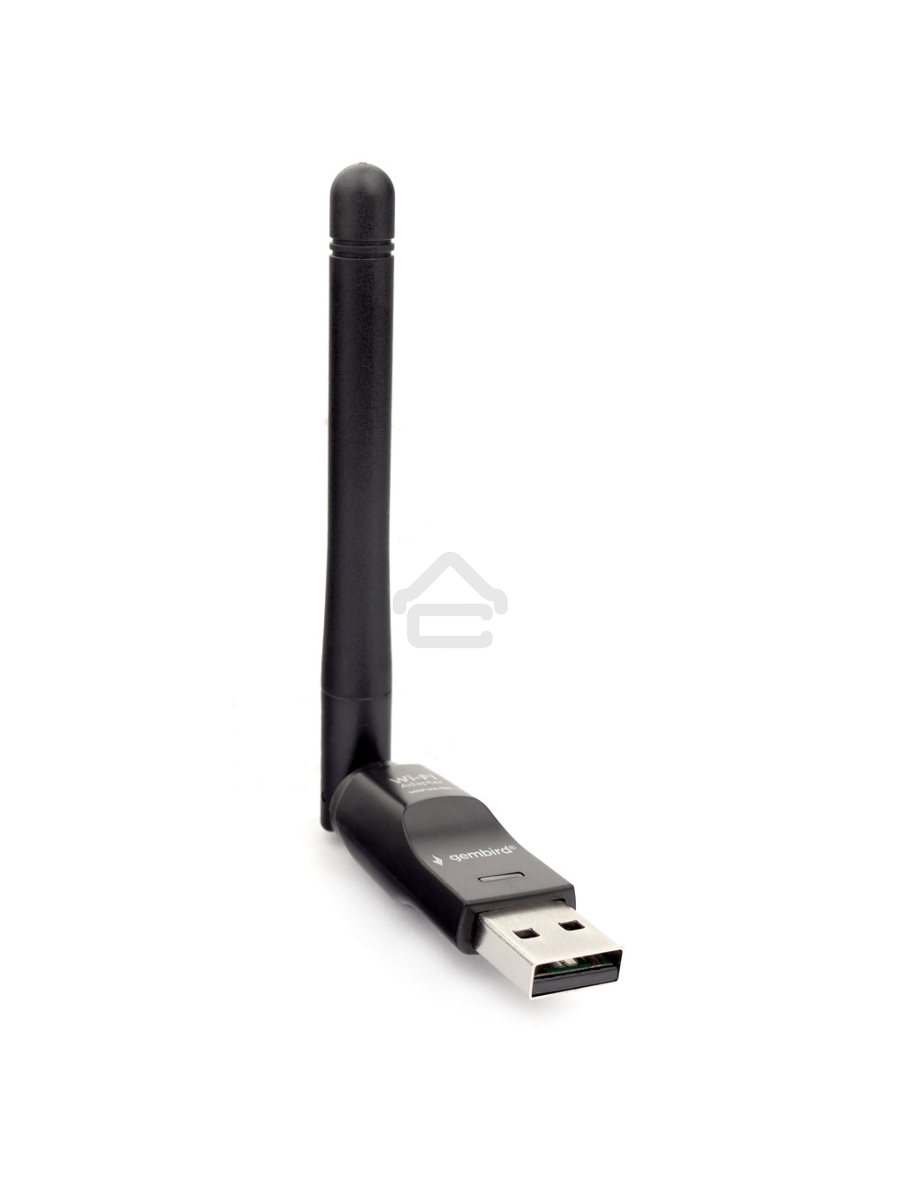 Сетевой адаптер WiFi Gembird WNP-UA-011, 150 Мбит, с антенной, USB, 802.11b/g/n, MT7601