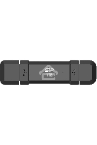 Флеш накопитель 1TB Silicon Power DS72, USB 3.2/Type-C, Черный, read/write 1050/850Mb/s