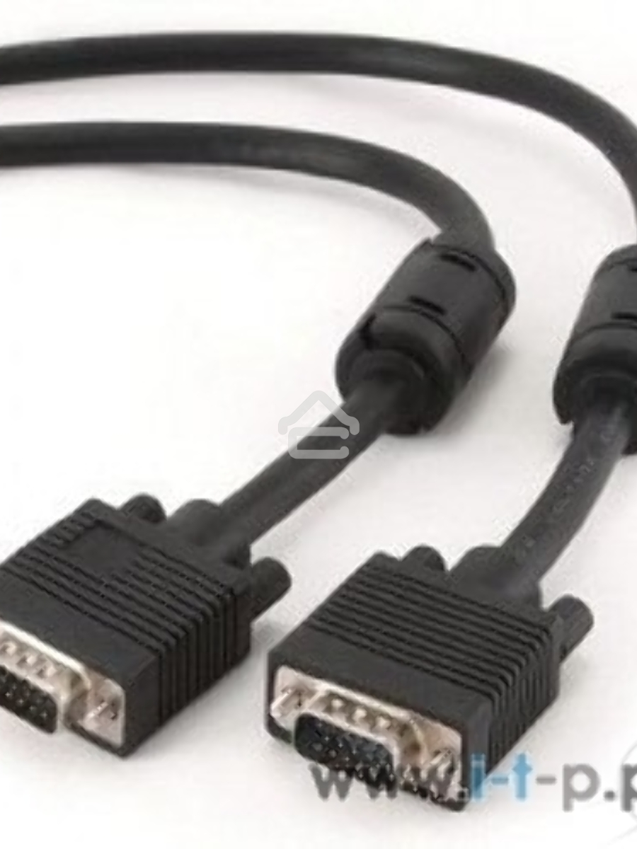 Кабель Gembird/Cablexpert CC-PPVGA-20M-B, Кабель VGA Premium , 15M/15M, 20м, черный, тройной экран,феррит.кольца