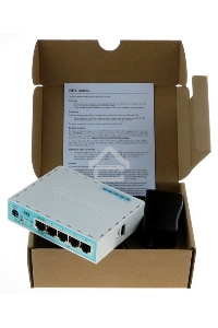 Роутер MikroTik RB750Gr3 hEX (RouterOS L4) with power supply and case 5 port 10/100/1000 гигабитный высокопроизводительный Ethernet