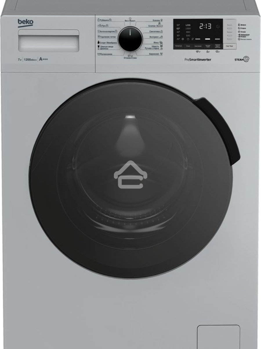 Стиральная машина Beko RSPE78612S серебристый, загрузка фронтальная 7 кг, 1200 об/мин., класс: А