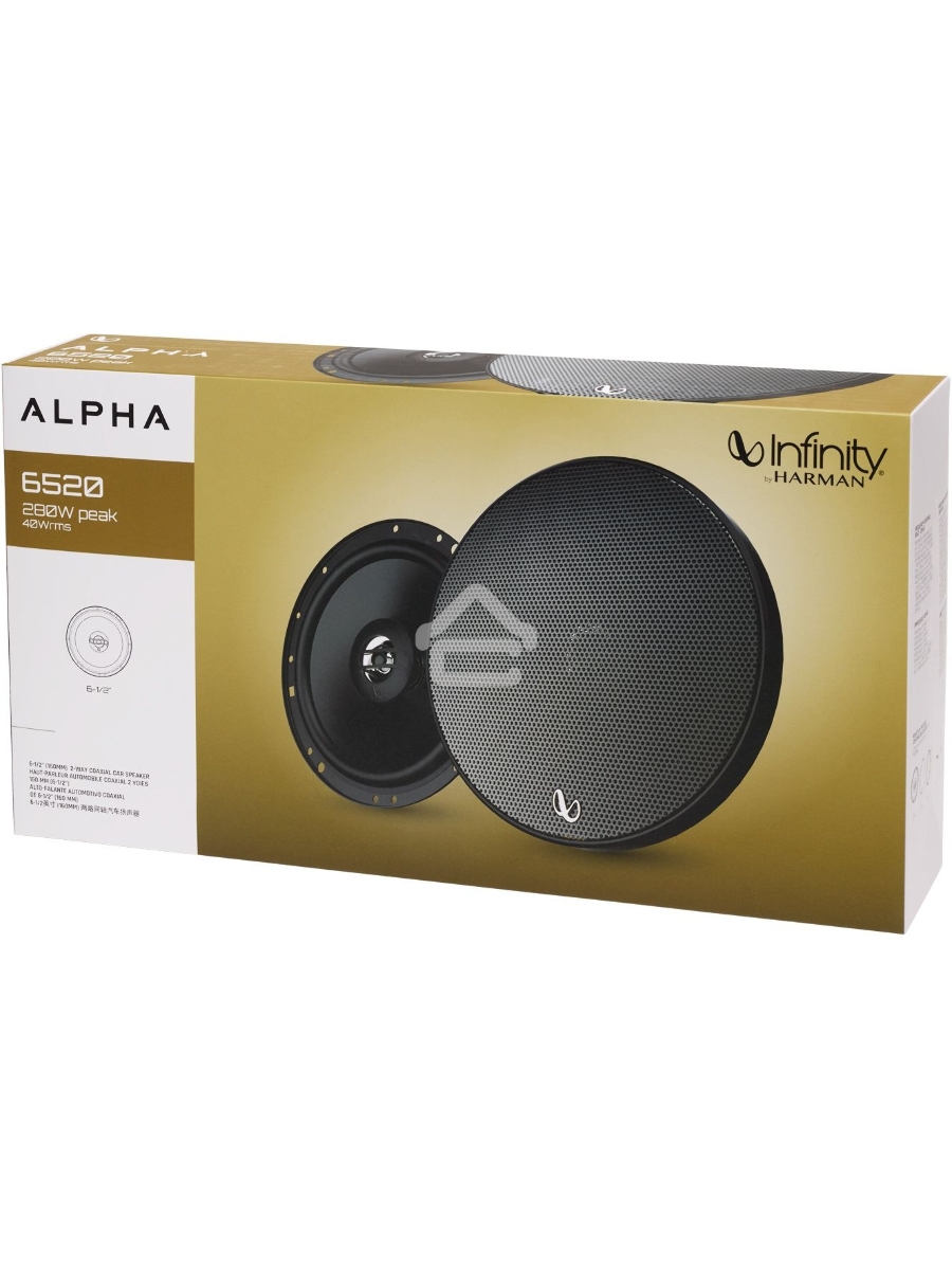 Колонки автомобильные Infinity Alpha 6520 280Вт 91дБ 4Ом 16.5см (6 1/2дюйм) (ком.:2кол.) коаксиальные двухполосные