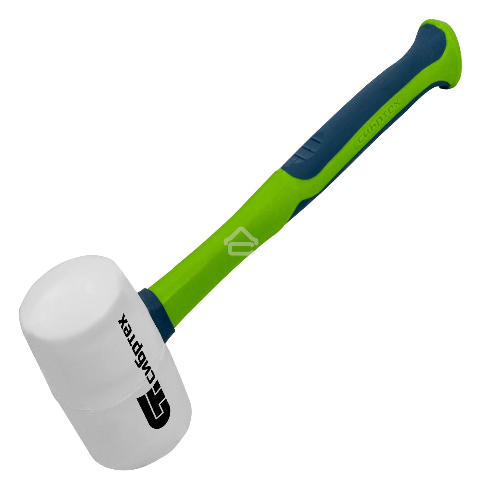 Киянка резиновая СИБРТЕХ, 680г белая резина, фибергласовая рукоятка 11168