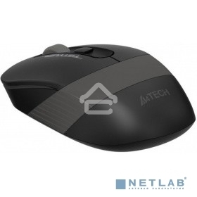 Мышь беспроводная A4Tech Fstyler FG10 черный/серый, 2000 dpi, радиоканал, USB, кнопки - 4
