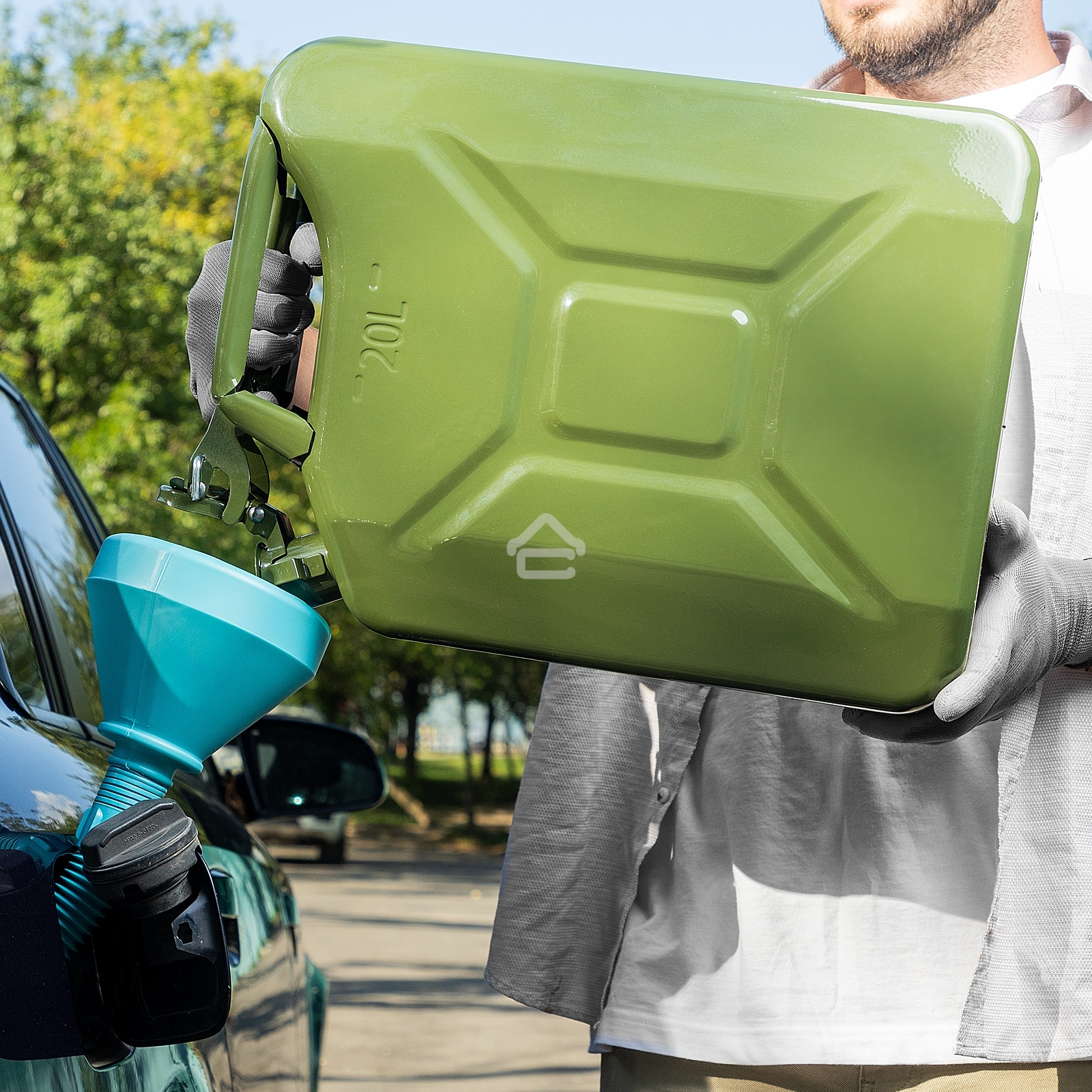 Канистра для ГСМ, металлическая, 20 литров Stels