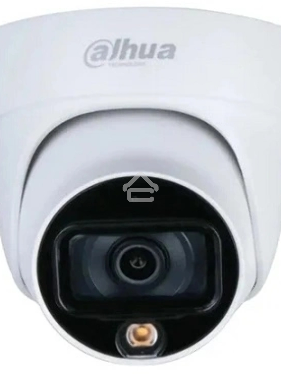Уличная турельная IP-видеокамера FullColor DAHUA DH-IPC-HDW1239T1P-LED-0280B-S6 2Мп, 1/2.8” CMOS, объектив 2.8мм, обнаружение людей, LED 30м, IP67, металл/пластик