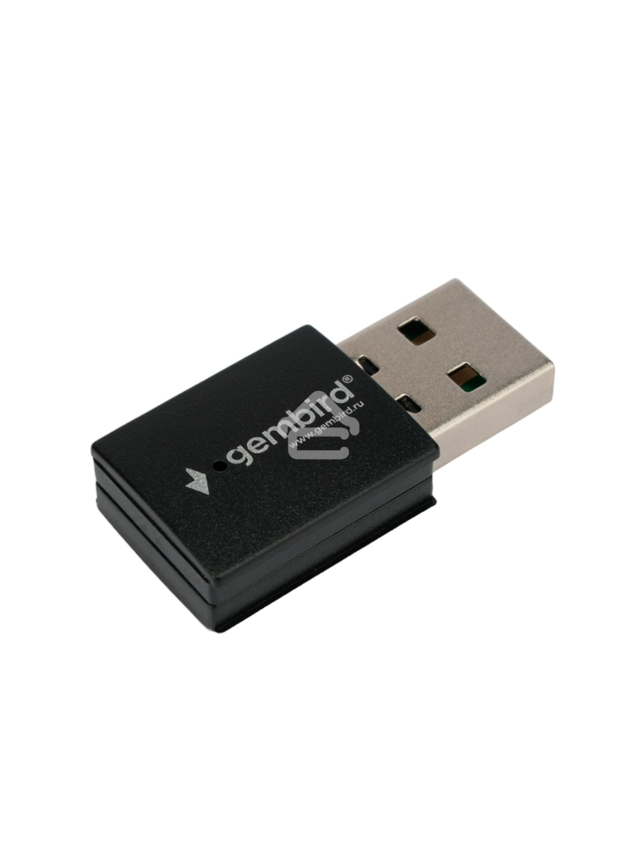 Сетевой адаптер WiFi+Bluetooth Gembird WNP-UA-017, 150 Мбит, мини, USB, 802.11b/a/g/n/ac, RTL87