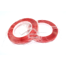 Скотч двусторонний прозрачный 3M с красной защитной лентой ширина 8 мм 25 м 2 шт. 112215