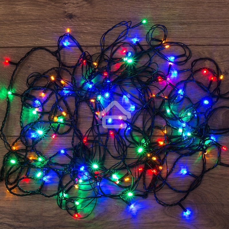 Гирлянда светодиодная универсальная 120 LED МУЛЬТИКОЛОР 12 метров с контроллером