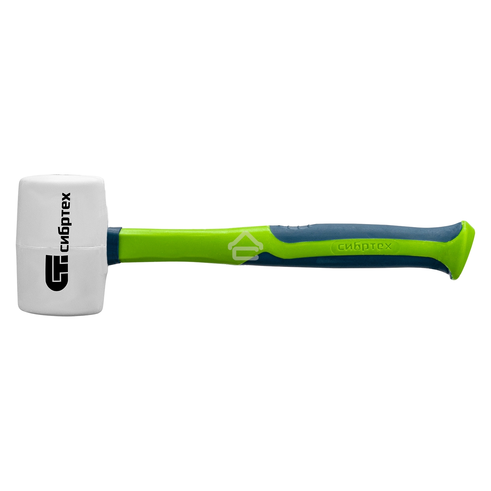 Киянка резиновая СИБРТЕХ, 680г белая резина, фибергласовая рукоятка 11168