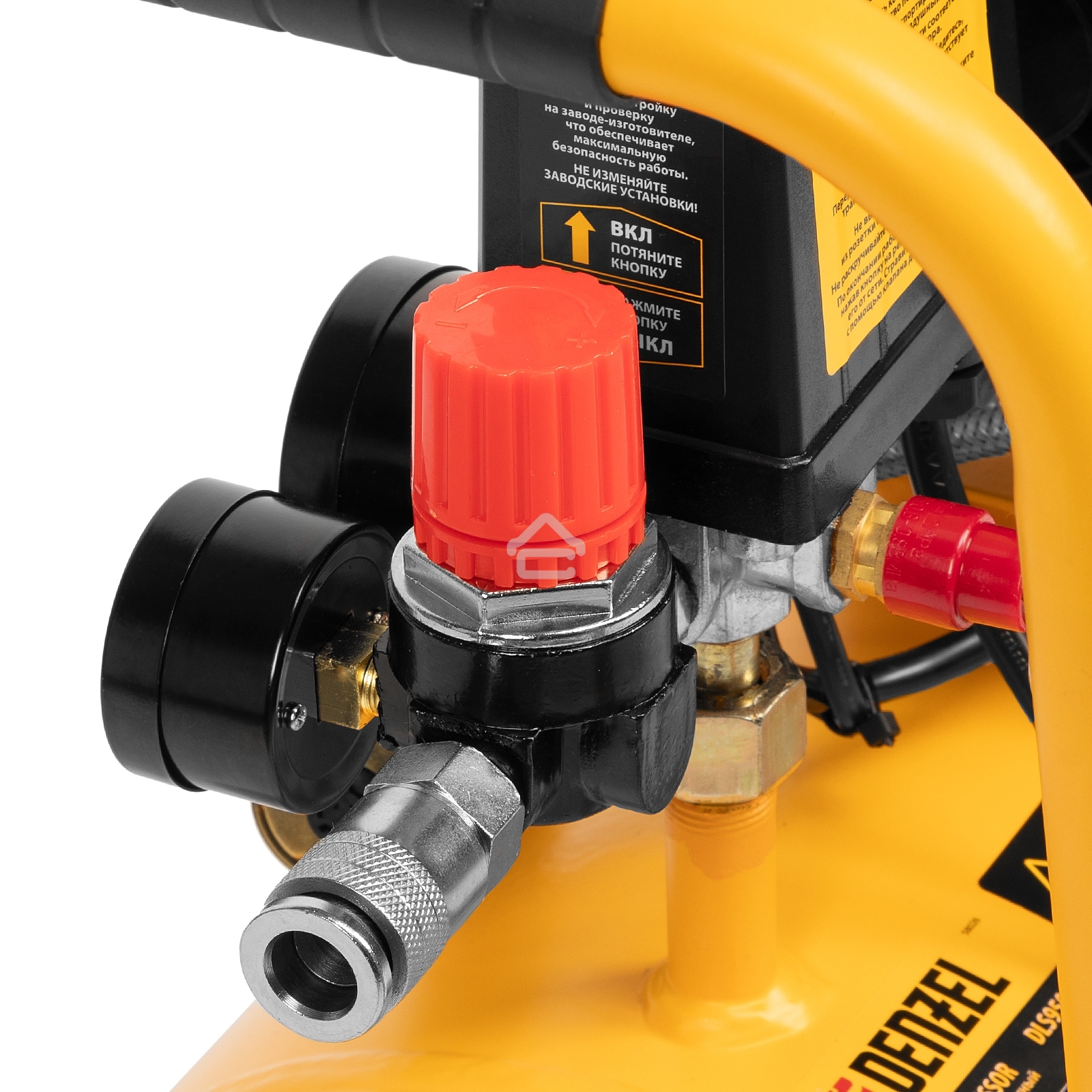 Компрессор Denzel DLS950/24 безмаслянный малошумный 950 Вт, 165 л/мин,ресивер 24 л