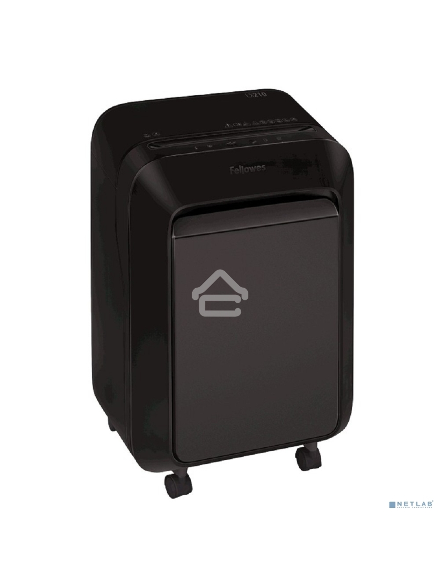 Шредер Fellowes PowerShred LX210 черный (секр.P-4) перекрестный 16лист. 23лтр. скрепки скобы пл.карты