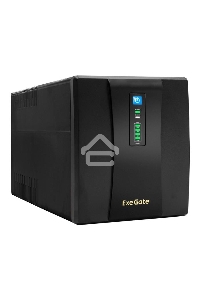 Источник бесперебойного питания ExeGate EP285490RUS SpecialPro UNB-1200.LED.AVR.EURO.RJ.USB<1200VA/750W, LED, AVR, 4 евророзетки, RJ45/11, USB, Black>
