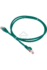 Патч-корд LANMASTER LSZH UTP кат.6, 0.5 м, зеленый