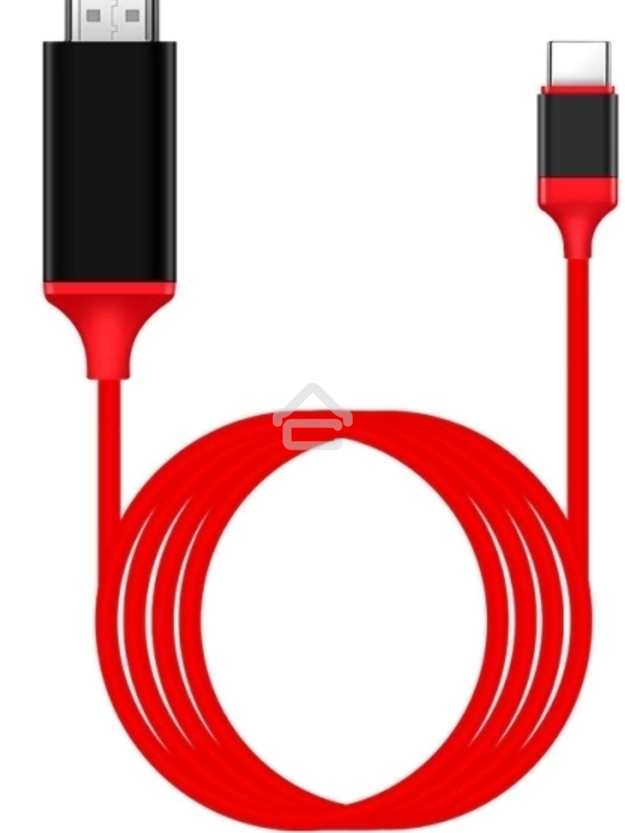 Кабель-переходник аудио-видео Premier L9G USB Type-C (m)/HDMI (m) 2м. красный (A2604RED)