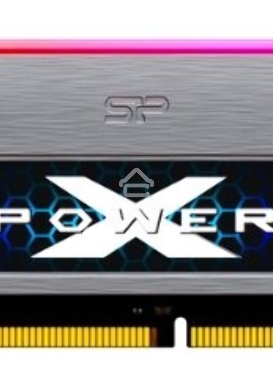 Оперативная память Silicon Power Xpower Turbine, DDR4, 8GB (1x8 GB), 3200 MHz, CL16, DIMM, радиатор, RGB, серый