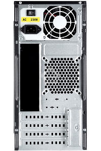Компьютерный корпус с блоком питания 450Вт. Case Foxline FL-733, mATX, 2x5.25EXT, 2x3.5EXT, 5x3.5INT, 2xUSB2.0, HDA, w/o FAN, w/450W ATX PSU, w/1.2m EU pwr cord