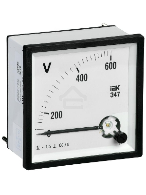 Вольтметр Э47 72х72мм 600В кл. точн. 1.5 ИЭК IPV10-6-0600-E