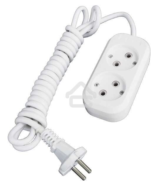 Удлинитель 2х3 м без заземл. 10А IP20 Е-202 АБС-пл. ПВС 2х0.75 UNIVersal 9631960