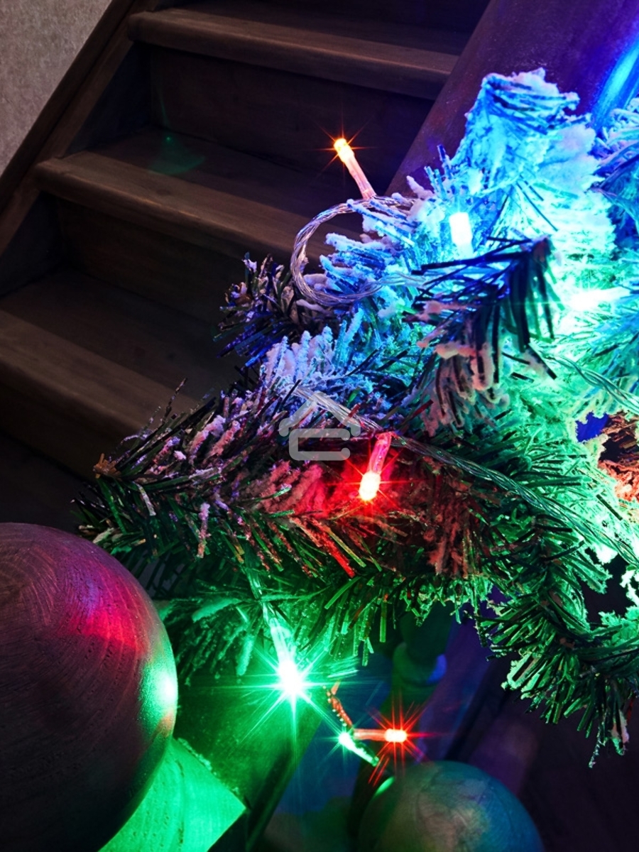 Гирлянда Твинкл-Лайт 20 м, прозрачный ПВХ, 160 LED, цвет мультиколор