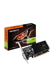 Видеокарта Gigabyte GV-N1030D4-2GL NVidia GeForce GT 1030, 2Gb DDR4/64-bit, PCI-Ex16 3.0, DVI-Dx1, HDMI2.0bx1, LP, 2-slot cooler, Retail