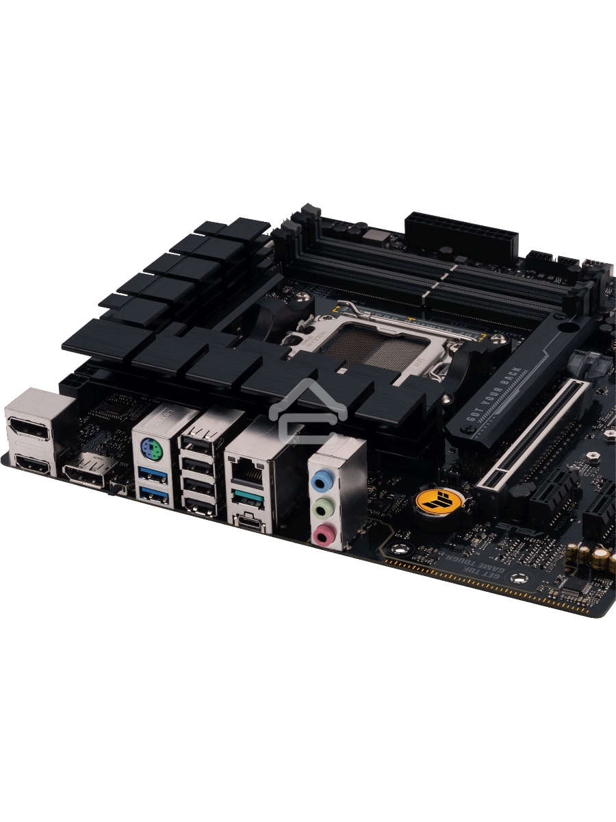 Материнская плата ASUS TUF GAMING B650M-E, AM5, AMD B650, 4xDDR5, 4xSATA, 2xM.2, 1xPCIe 4.0 x16, 2xPCIe x1, 2xDP, 1xHDMI, 1x 2.5Gb LAN, 1xUSB-A 3.2 Gen 2, 2xUSB-A 3.2 Gen 1, 4xUSB 2.0, 1xUSB-C 3.2 Gen 2, 3x3.5 мм, 7.1, mATX