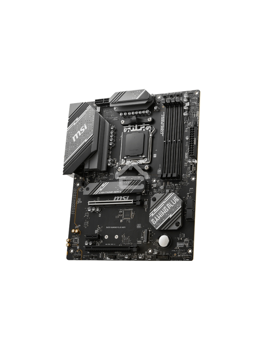 Материнская плата MSI B650 GAMING PLUS WIFI, AM5, AMD B650, 4xDDR5, 4xSATA, 2xM.2, 1xPCI-E 4.0 x16, 1xPCI-E 4.0 x4, 1xDisplayPort, 1xHDMI, 1x 2.5Gb LAN, 4xUSB 3.2 Gen 1, 3xUSB 3.2 Gen 2, 6x3.5 мм, 7.1, Standard-ATX