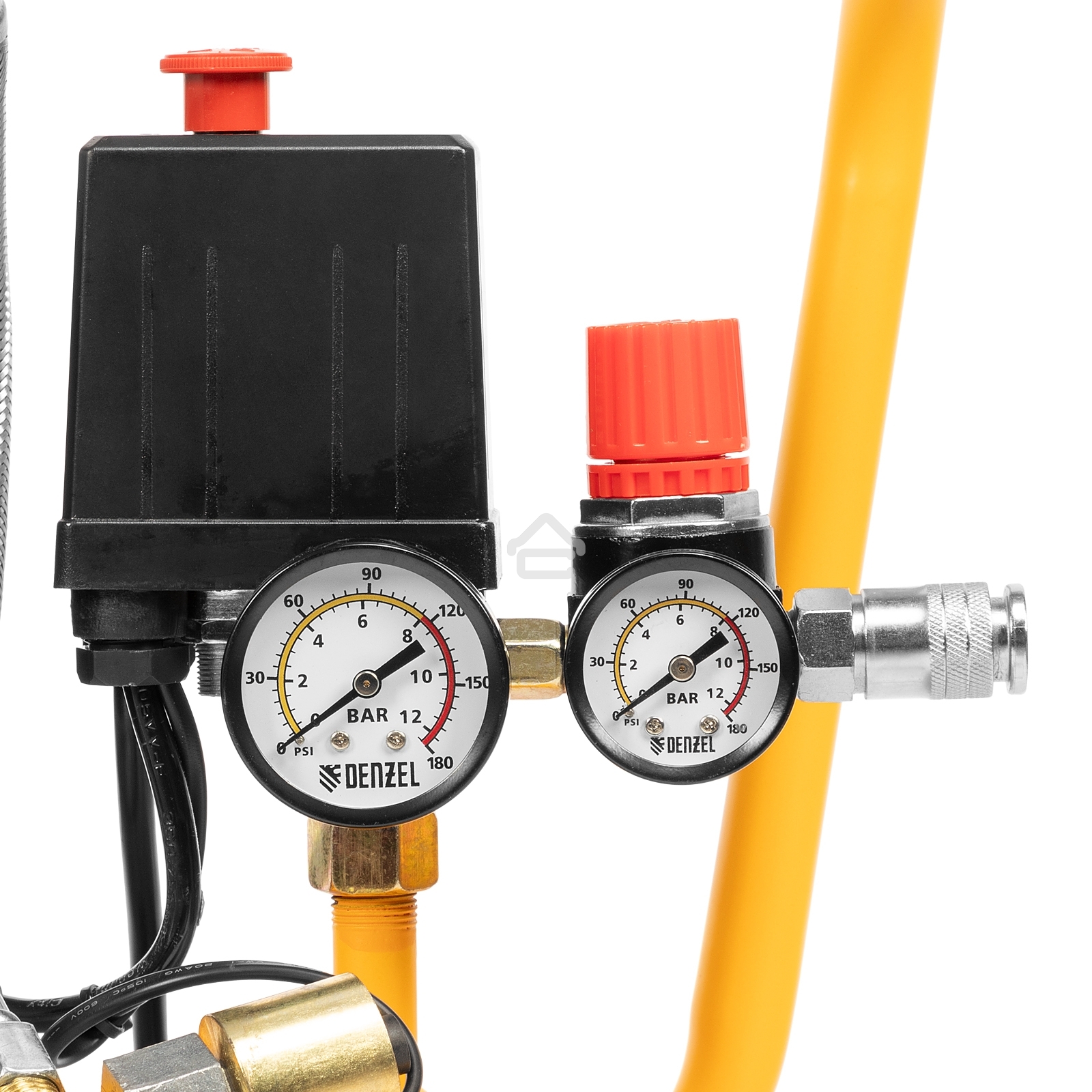 Компрессор Denzel DLS950/24 безмаслянный малошумный 950 Вт, 165 л/мин,ресивер 24 л