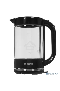 Чайник электрический Bosch TWK70B03 1.7л. 2400Вт черный (корпус: стекло)