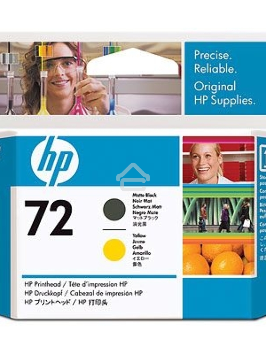 Картридж струйный HP №72 C9384A черный матовый/желтый печатающая головка для HP DJ T1100/T610